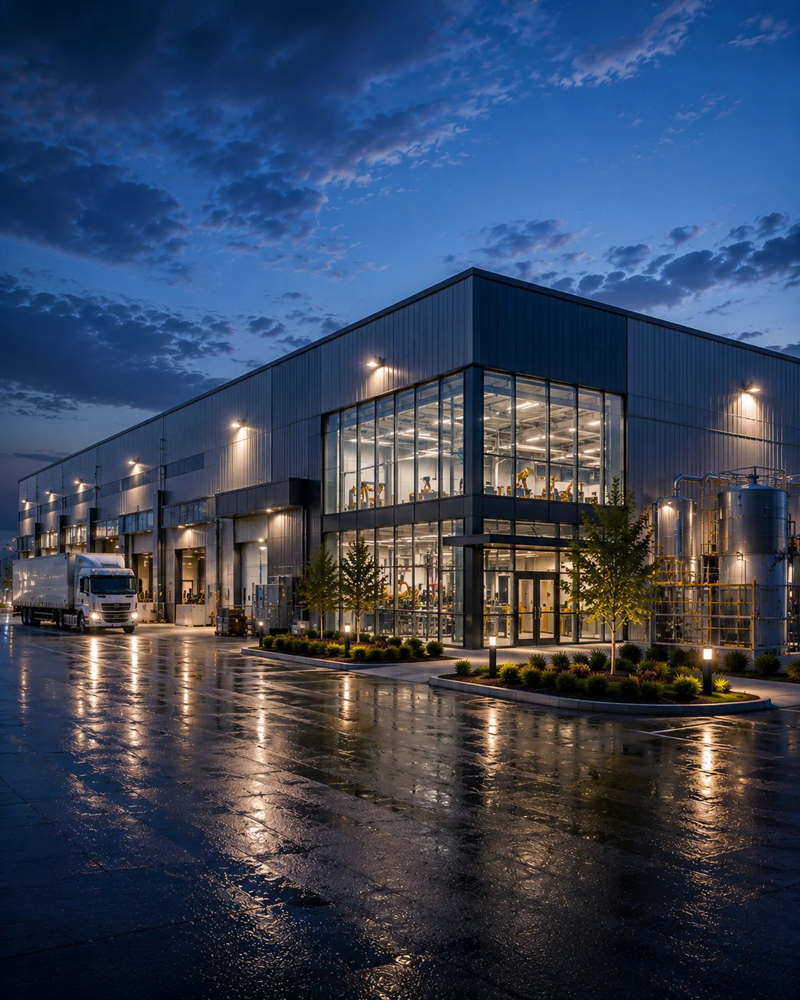 Warehouse with solar